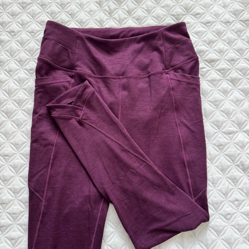 CALIA by Carrie Underwood Burgundy Purple Ankle Leggings Size M